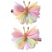 2-piece Girls Sweet Butterfly Styled Hair Clips Set