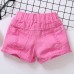 【18M-13Y】Girl Summer Casual Multicolor Ripped Washed Denim Shorts