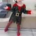 【12M-10Y】Girl Cute Christmas-themed Sequined Irregular Dress Including Santa Hat And Socks