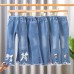 【2Y-9Y】Girl Fashion Blue Jeans